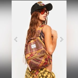 Herschel chestnut plaid nova mini backpack